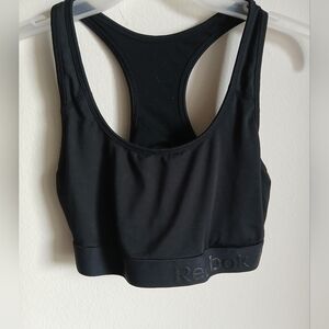 Women's Black Sports Racerback Bra Size Medium